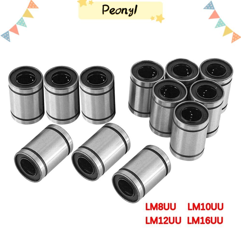 PEONY Bushing Steel CNC Part สําหรับเครื่องพิมพ์ชุบนิกเกิล LM3UU LM4UU LM5UU LM6UU