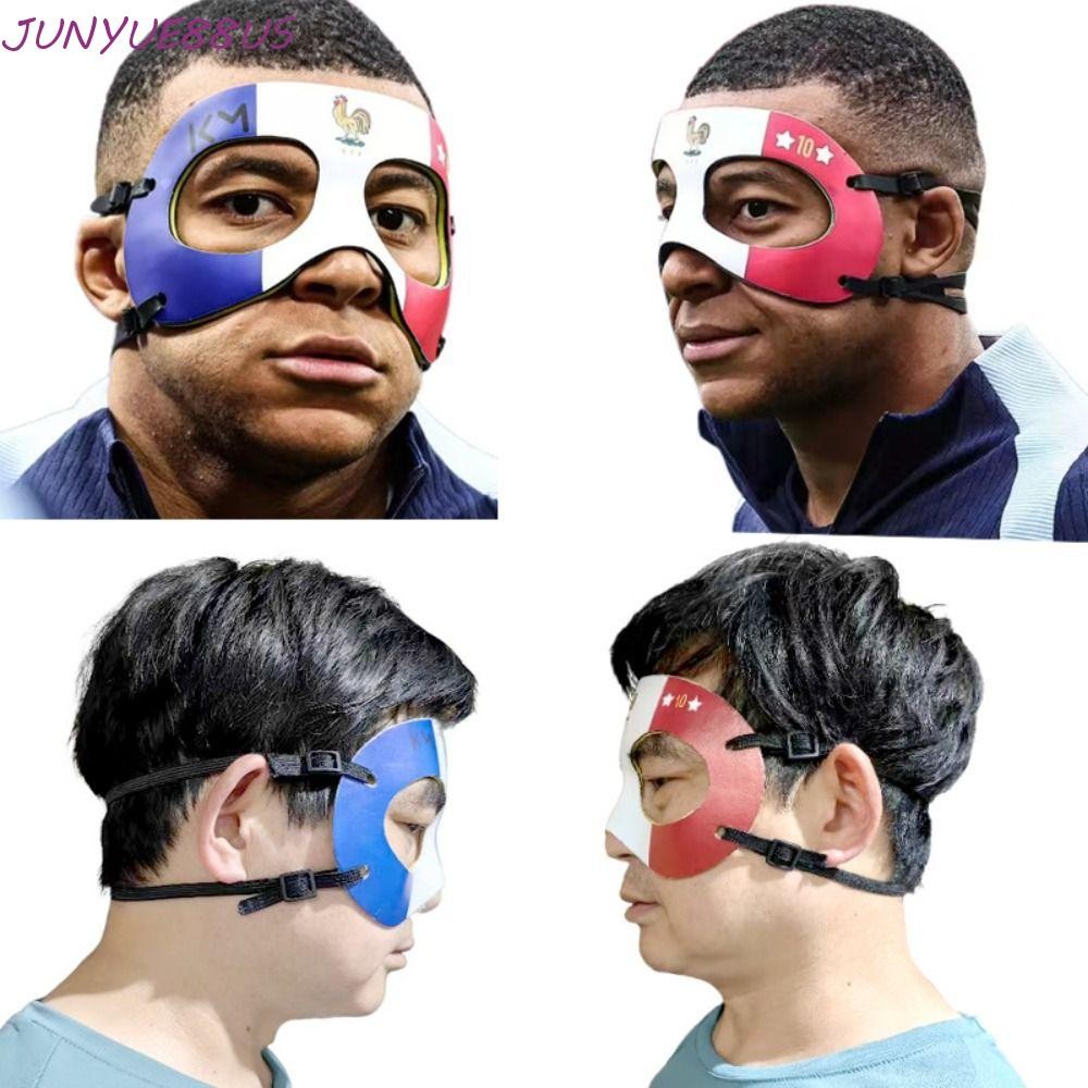 JUNYUE88US Mbappe Masque, French Football Stars Rooster Mask, Athletes Face Guard รุ่นเดียวกันกีฬาป้