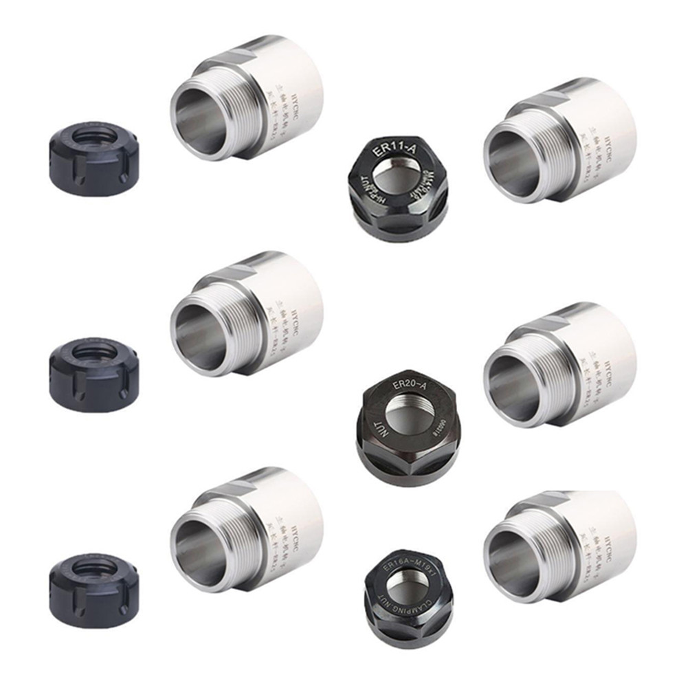 YAFEXHM-HotThread Adapter Er11 Er16 Er20 Er25 Er32 Collet Chuck Spindle สําหรับมอเตอร์โรเตอร์❀