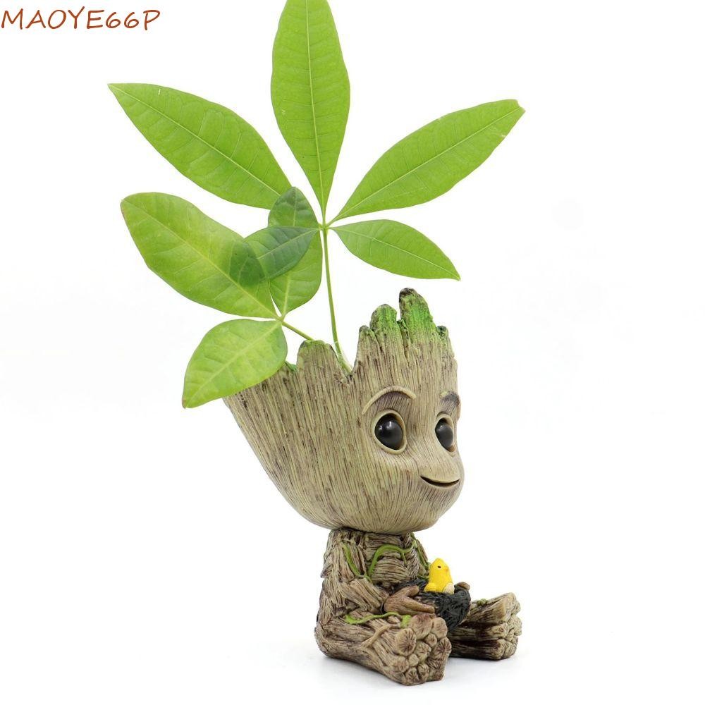 MAOYE66P Groot Action Figure ของเล่นเด็ก Mini Groot สําหรับนั่งตกแต่งรถ Avengers อะนิเมะ Action Figu