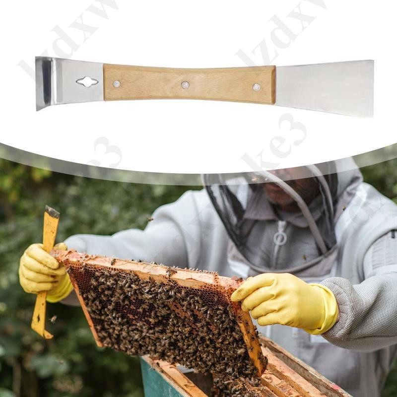 [Lzdxwcke3] สแตนเลส Hive Scraper เครื่องมือมัลติฟังก์ชั่ฟาร์ม Beekeeper เครื่องมือ Bee Hive มือเครื่