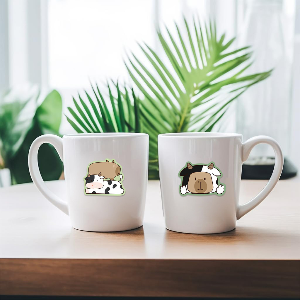 สติ๊กเกอร์การ์ตูน Capybara Graffiti 50 ชิ้น – ตกแต่ง DIY กันน้ําสําหรับกระเป๋าเดินทาง, โน๊ตบุ๊ค - รูปที่ 5