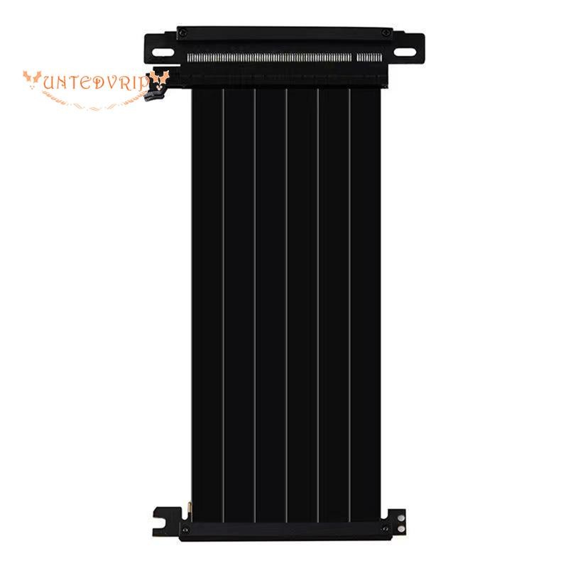 [Quick U]PCIE 4.0 X16 ชายถึง 90° มุมกราฟิกการ์ดหญิงสายต่อย้อนกลับคู่,15ซม