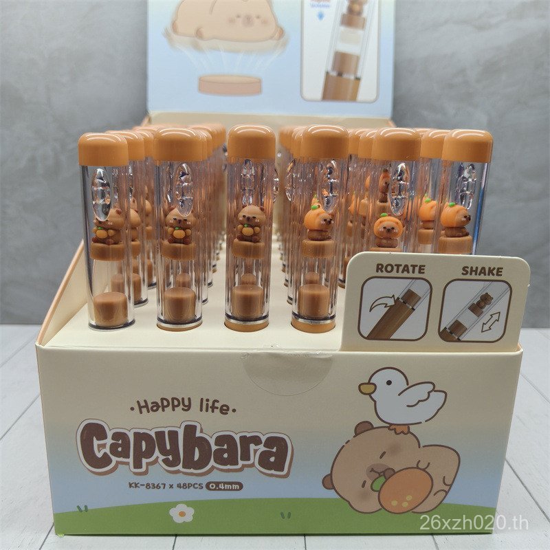 สัตว์เลี้ยงน่ารัก Happy Spinning Suspension ปากกา Touch ปากกา Carpi Capybara พุทธ Dolphin ปากกาเจล C