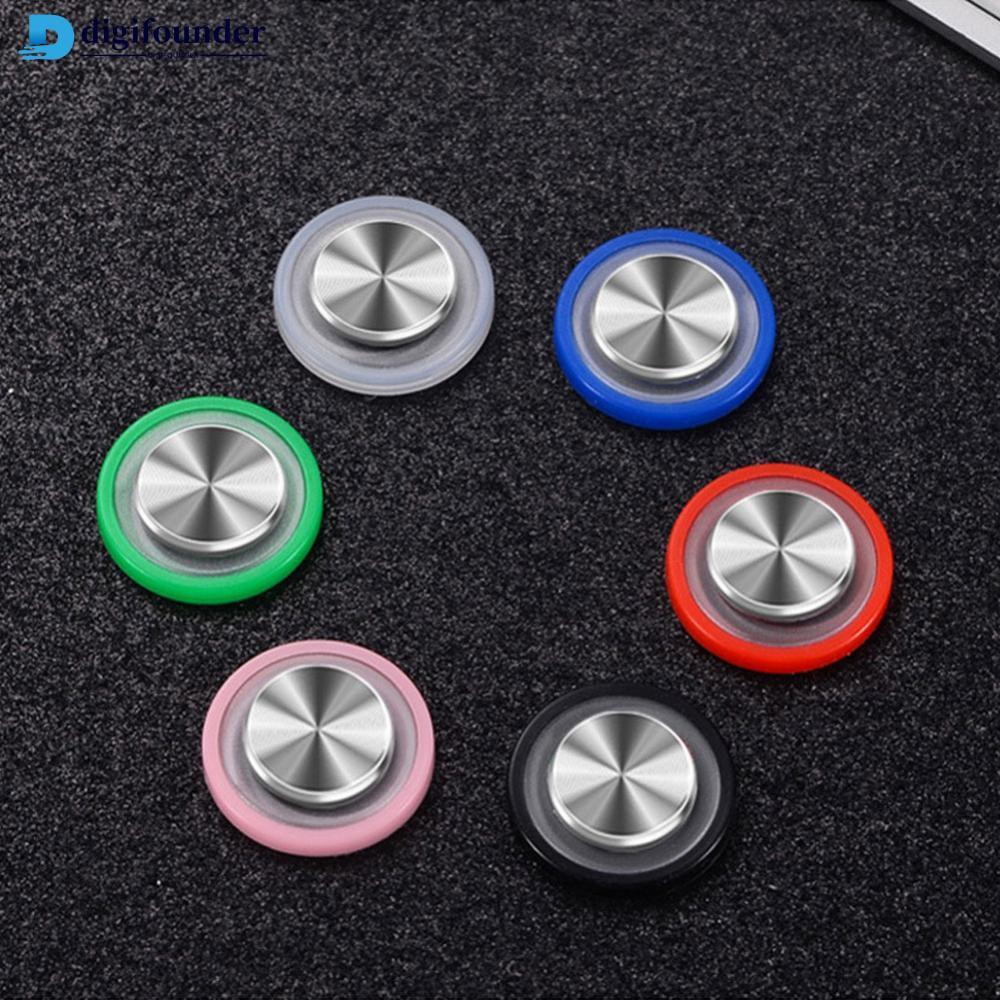 DIGIFOUNDER 1 PC รอบจอยสติ๊กเกมสําหรับโทรศัพท์มือถือ Rocker แท็บเล็ตปุ่มโลหะ Controller พร้อมถ้วยดูด