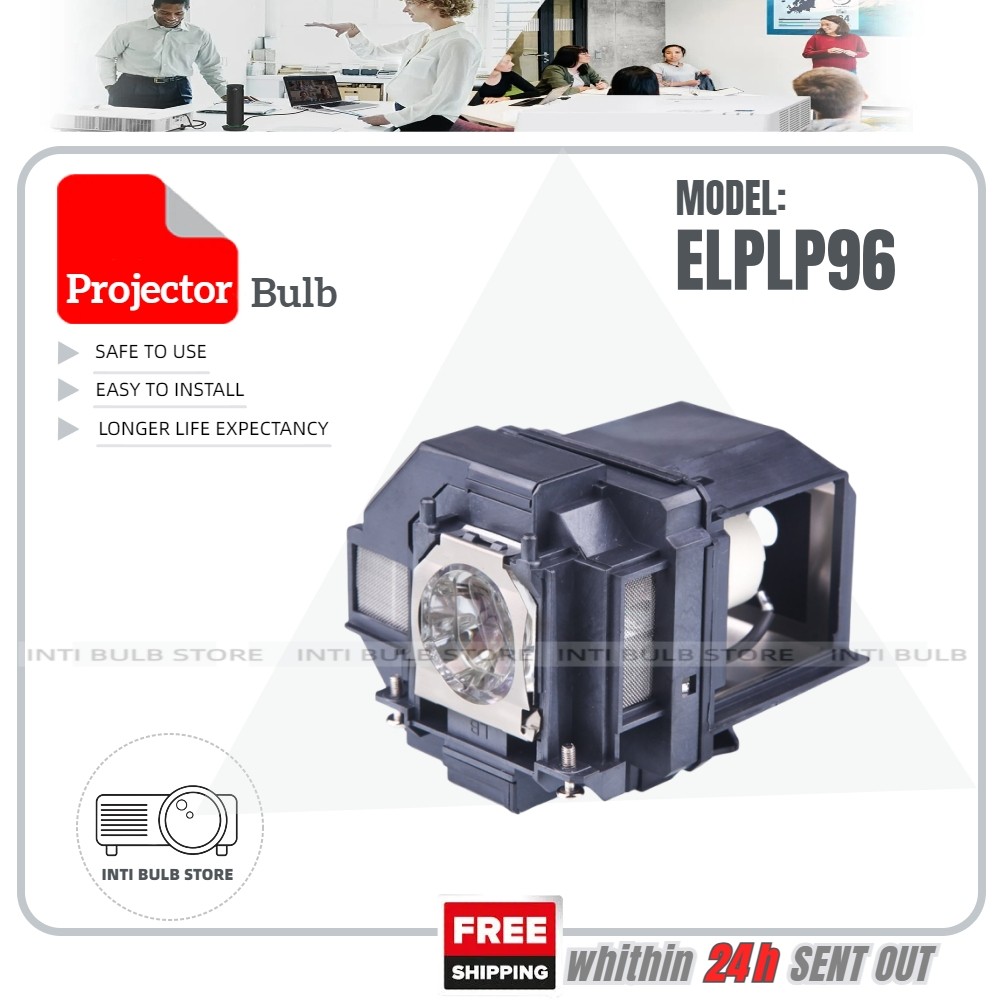 เปลี่ยนโปรเจคเตอร์หลอดไฟสําหรับ ELPLP96 EPSON EB-X41 EB-X05 EB-W41 EB-U05 EB-S41 EB-S05 EH-TW650 EH-