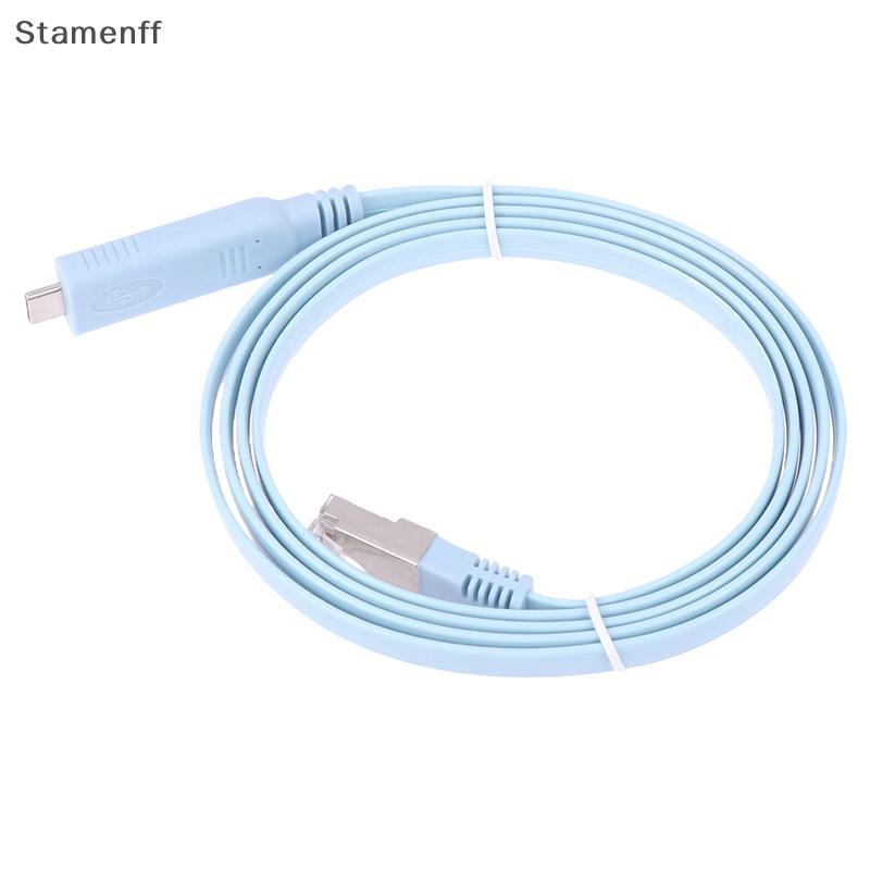 1.5m Usb C ถึง Rj45 คอนโซลสาย Rs232 อะแดปเตอร์อนุกรมสําหรับ Router Rj 45 Data Cable Converter Type-C ควบคุมสาย