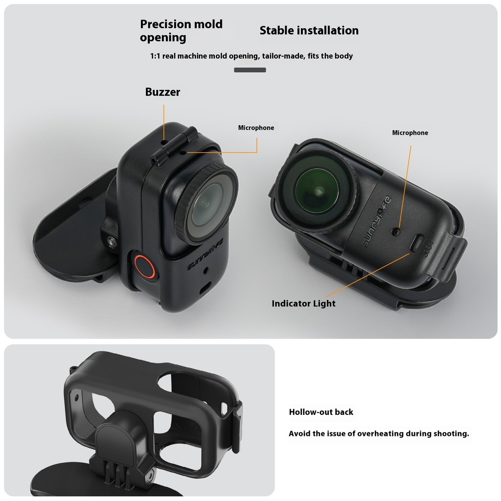 Sunnylife เหมาะสําหรับ DJI OSMO NANO Brim Clip บุคคลแรกยิง Nano Camera Cap Head Mount Bracket - รูปที่ 2