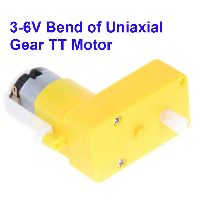 3-6V (1:120) Bend of Uniaxial Gear TT Motor Deceleration Motor Gearbox DC Geared Motor