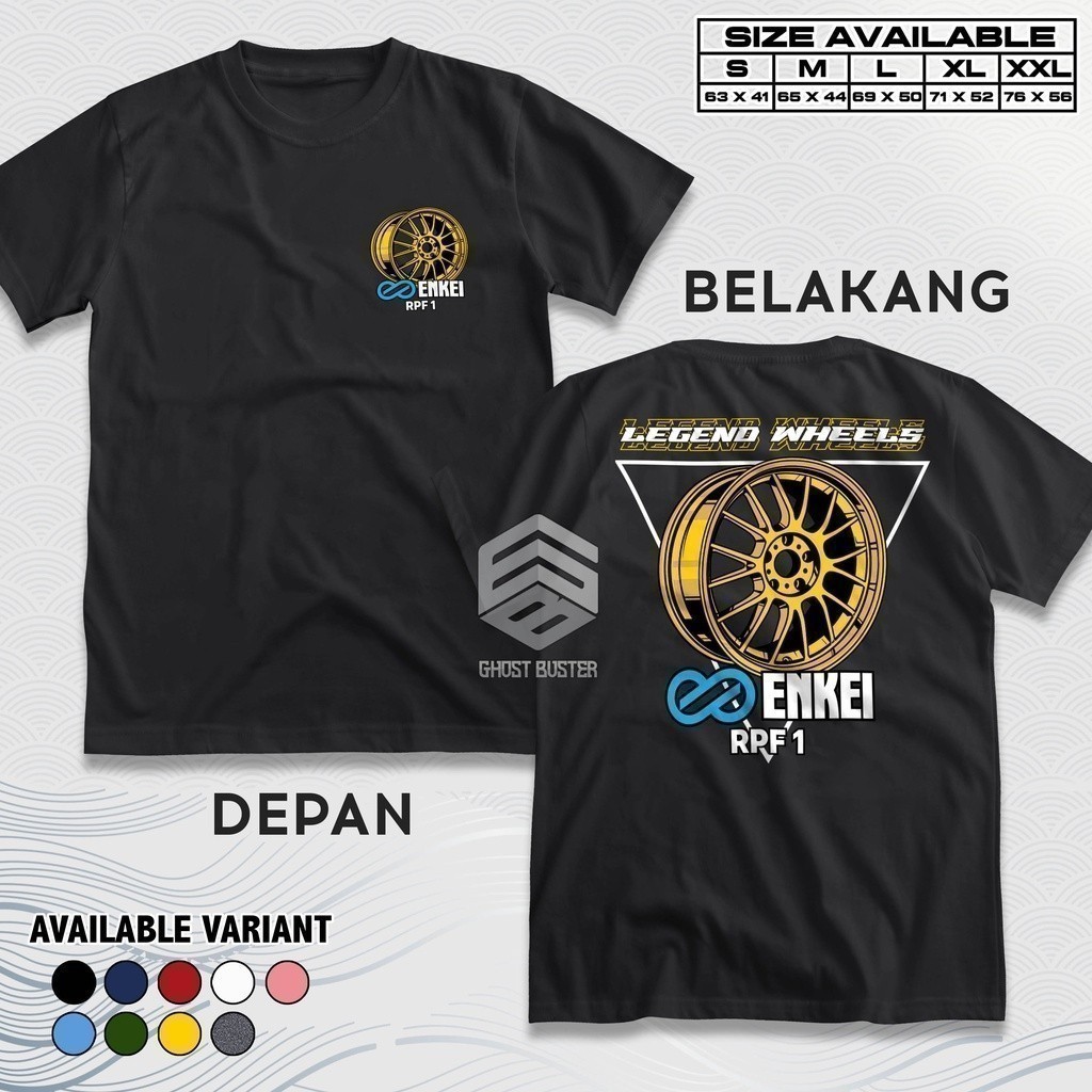 เสื้อยืดแฟชั่น Racing สไตล์ Enkei RPF 1 Legend สำหรับรถจักรยานยนต์