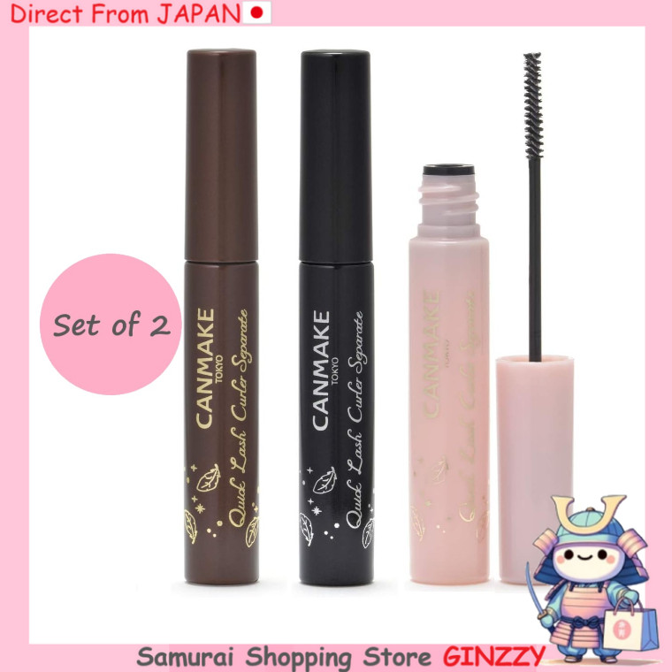 [ชุด 2 ชิ้น] Canmake Quick Lash Curler Separate Mascara Clear/Black/Brown เครื่องสำอาง ญี่ปุ่น