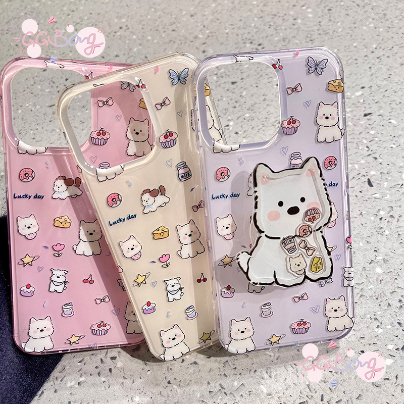 เคสไอโฟน 16 สำหรับ iPhone 17 13 15 16 11 14 12 Pro Max 15 16 14 Plus เคสIMDลูกสุนัขพันธุ์เวสต์ไฮแลนด์ไวท์เทอร์เรียน่ารัก
