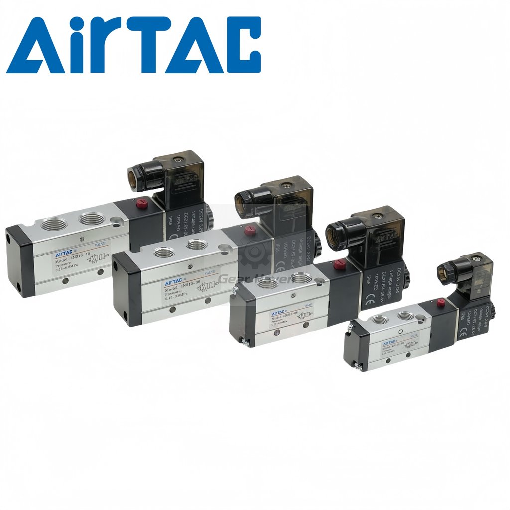 AirTAC Solenoid วาล์วงานไม้สิ่งทอ 4N110-06 4N210-08 4N310-10/08