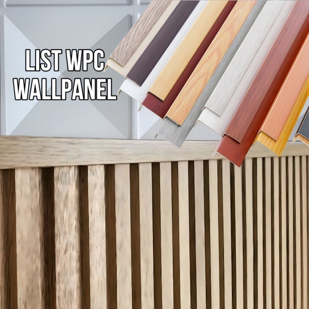 WPC Wall Panel Trim ทุก Trim PVC Wall Panel / L-Shaped Corner Line Wpc Wall Panel