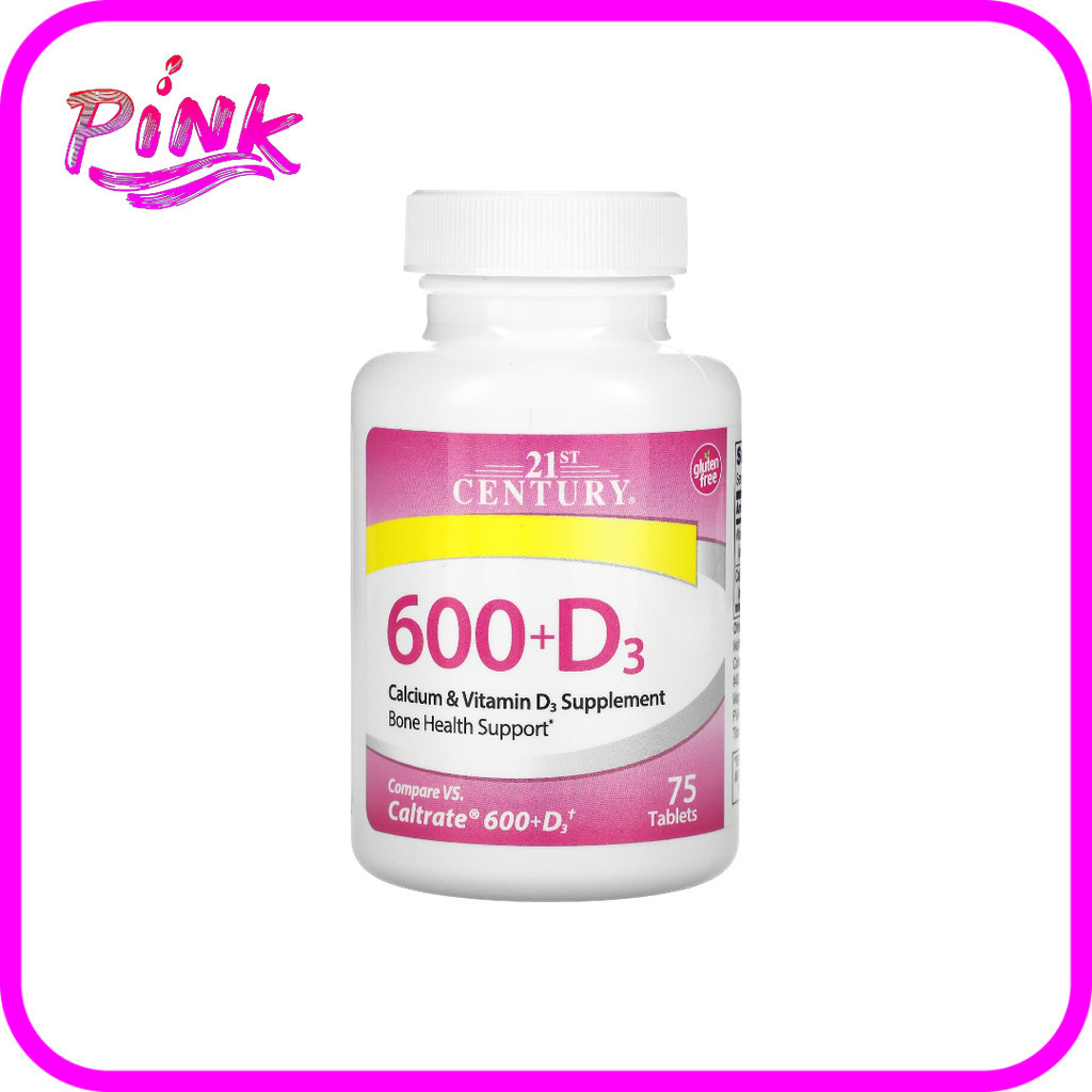 21st Century, 600+D3, Calcium & Vitamin D3 Supplement