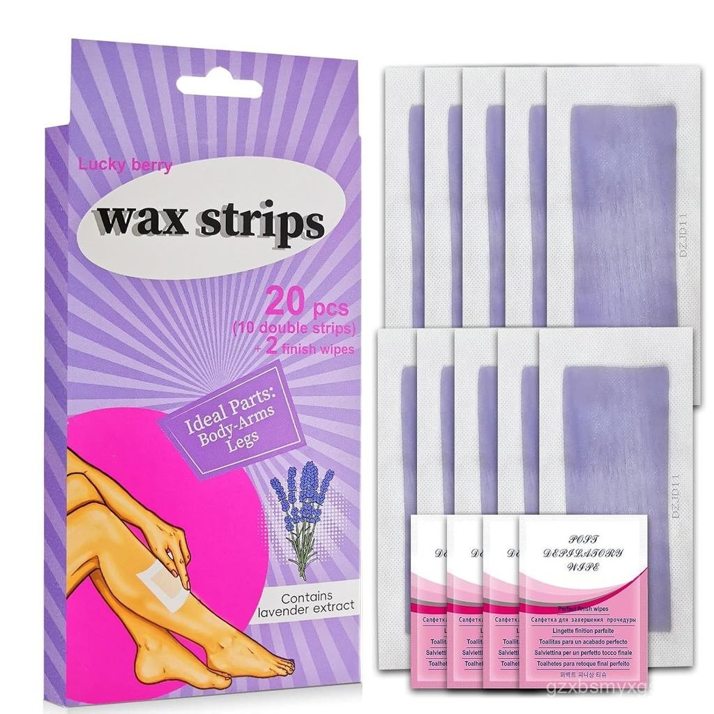 Wax Strips for Hair Removal Facial Hair Removal for Women Ready to Use Waxing Kit for Body Arms Legs