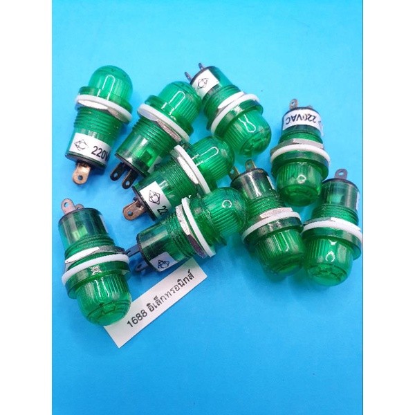 ร้านในไทย หลอดlamp หลอดไฟ 220v แดง เขียว เหลือง  16mm หลอดไฟโชว์แสดงสถานะ พร้อมส่งที่ไทยทุกวัน - รูปที่ 3