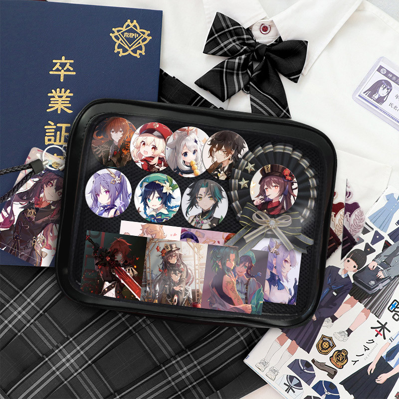 Jizi Yuanshen Zhongli Wendy Keli Co-Branded กระเป๋าปวดกระเป๋าน่ารักขนาดใหญ่ความจุ Lolita กระเป๋าสะพา