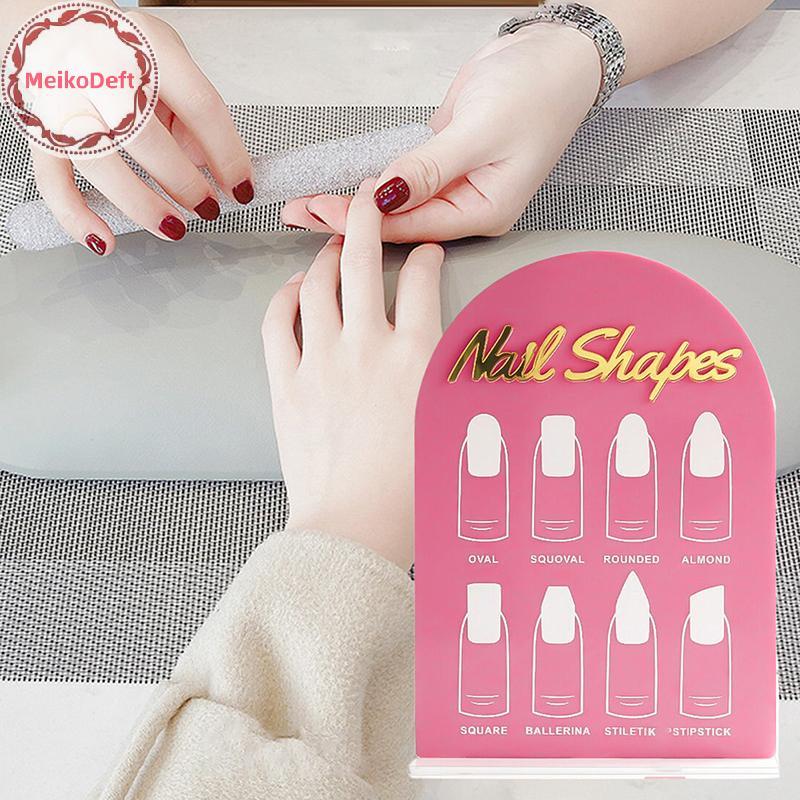 MeikoDeft Nail Art Display Board Nail Art Accessories Nail Salon Nail Shape Nail Tip Display Stand N