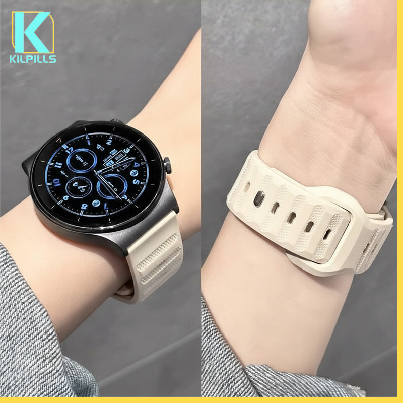 20 มม. 22 มม. สายซิลิโคนกีฬา for Samsung Galaxy Watch FE 7 6 5 /Redmi Watch 5 Active/Lite /Garmin/Amazfit bip 6
/Aolon