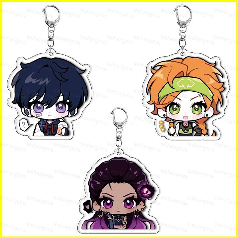 MG1 VALORANT อะคริลิคพวงกุญแจ Cypher Clove จี้ Skye กระเป๋าอุปกรณ์เสริมเกมอะนิเมะอุปกรณ์ต่อพ่วง GM1