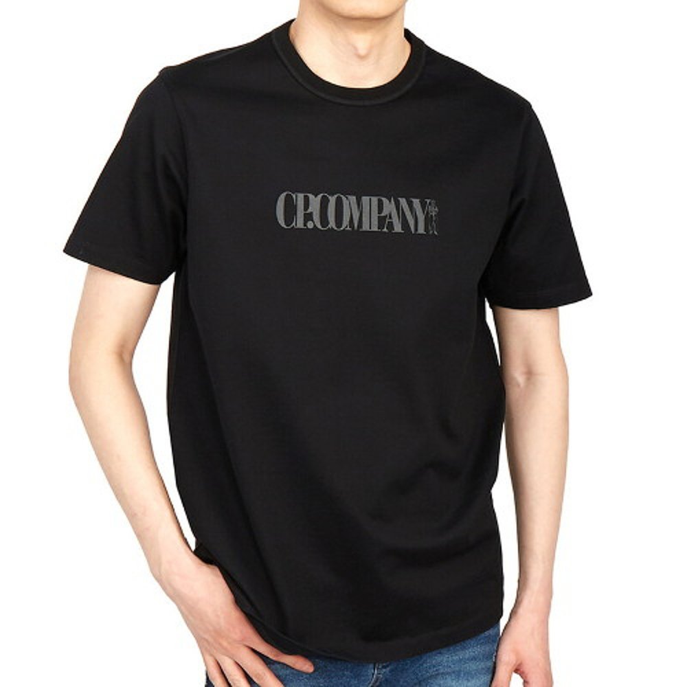 Korea Direct Mail [CP Company] เสื้อยืดแขนสั้นผู้ชาย Sailor Logo Mercerise ทรงหลวม 12