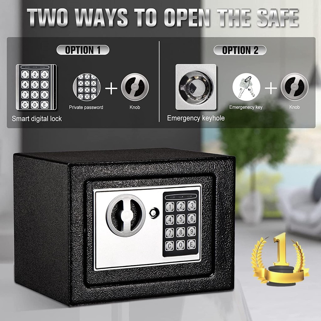 ตู้เซฟ กันไฟ ตู้นิรภัย โรงแรม safety box ระบบดิจิตอล ตู้เซฟล็อก E09