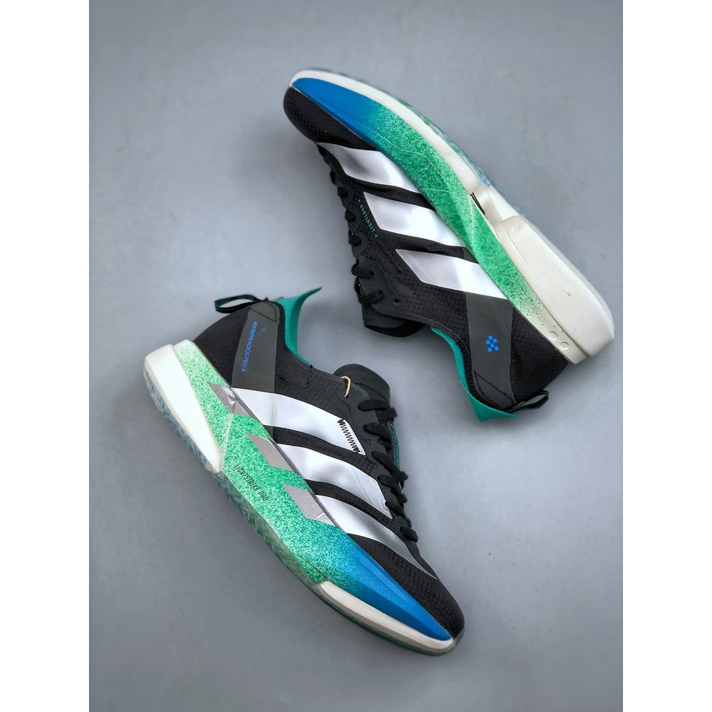 [เกรดต้นฉบับบริสุทธิ์] Adizero Adios Pro 4M Low-Top Double-Layer Breathable Mesh Built-In Small Air 