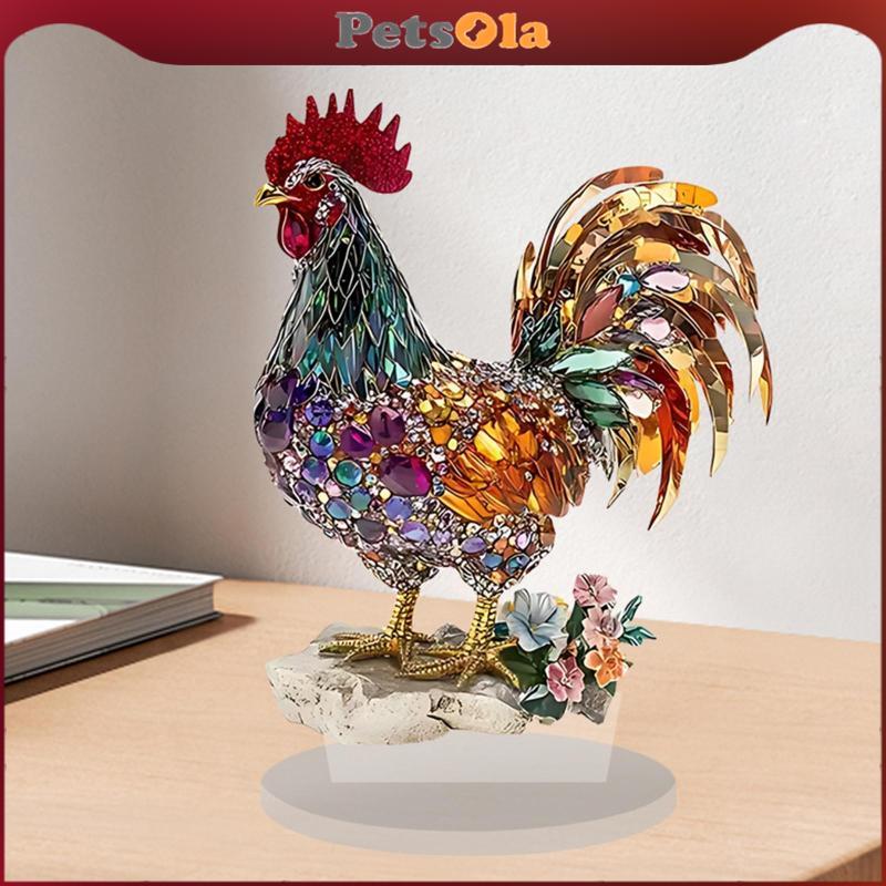 [PETSOLA] อะคริลิคไก่ Decor 2D ป้ายแบนสําหรับ DIY Home Display และ Party Setup