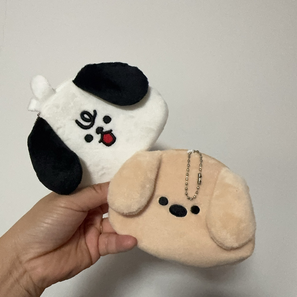 Kkv Line Puppy Storage Coin Purse กระเป๋าคลัทช์แบบพกพากระเป๋าหูฟัง