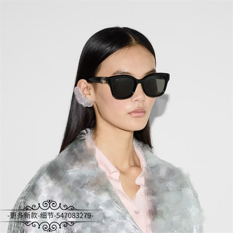 CIG3 GUGG# Women's Fashion Personality Acetate Sunglasses Round Frame Sun Glasses Trendy Men gg1828