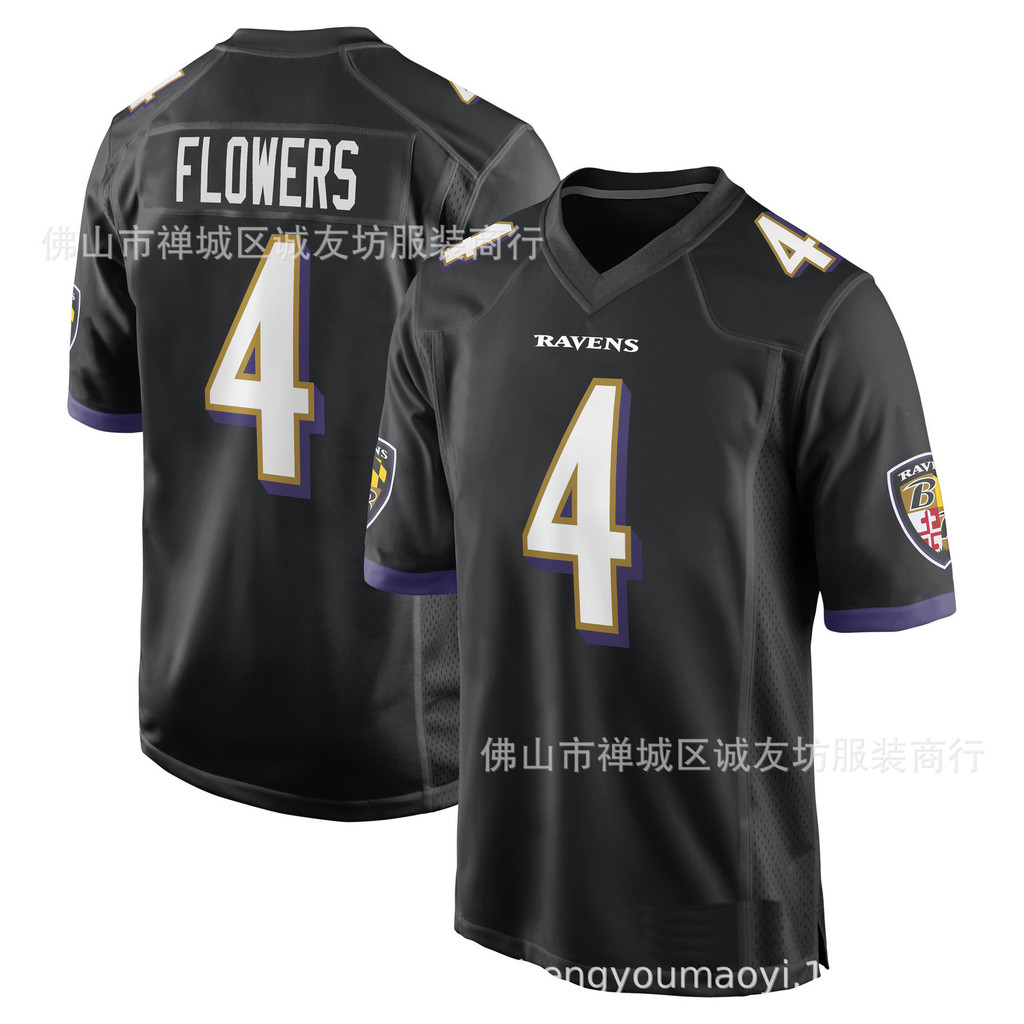 เสื้อ NFL Crow 4 สีดำ จาก Zay Flowers