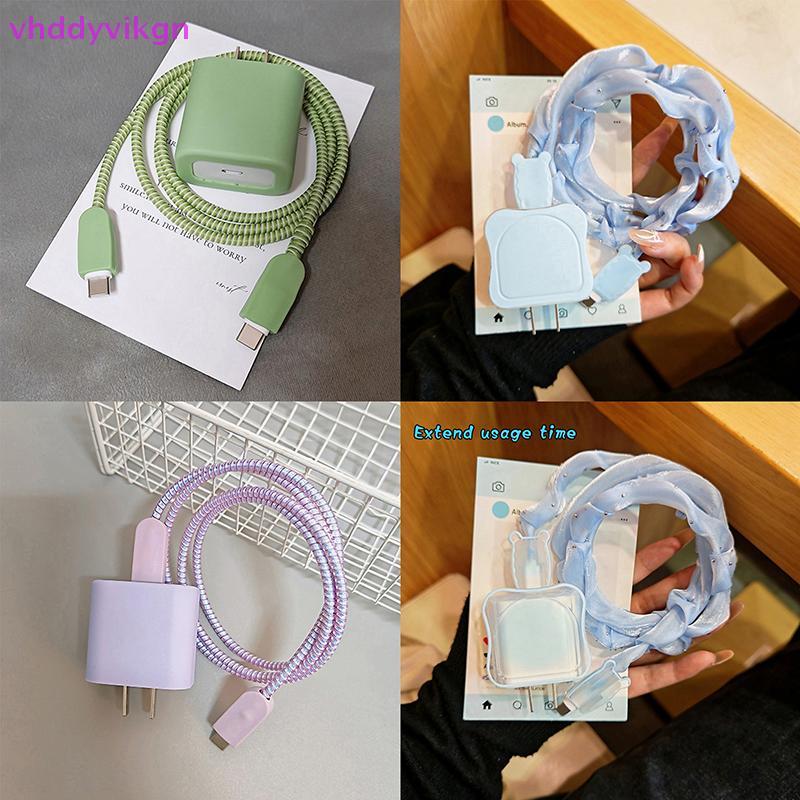 VHDD สําหรับ iPhone Charger Protector กรณี 18W 20W Anti Break Scratch Proof สายชาร์จป้องกันเชือก Win