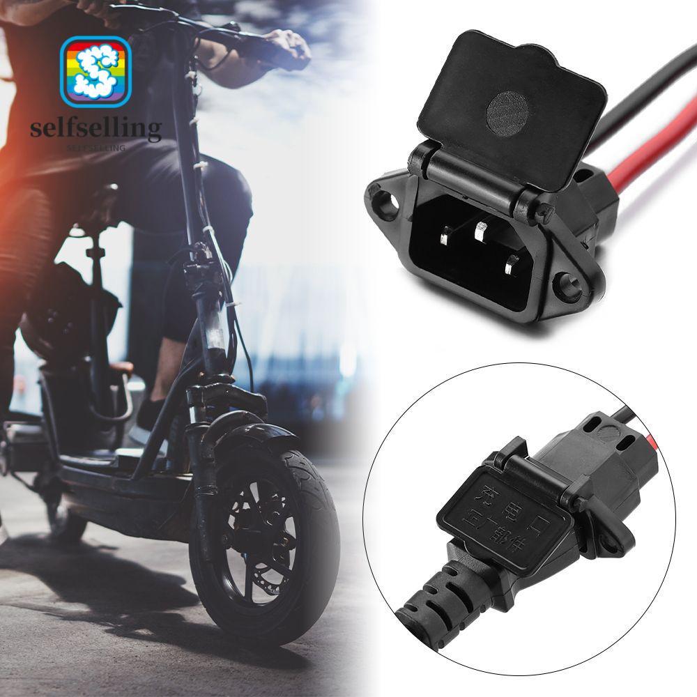 SELFS 1/2/5pcs E-bike Battery Charger สําหรับ 36V 48V ปลั๊กชาร์จสามแนวตั้งชิ้นส่วนรถยนต์ไฟฟ้า