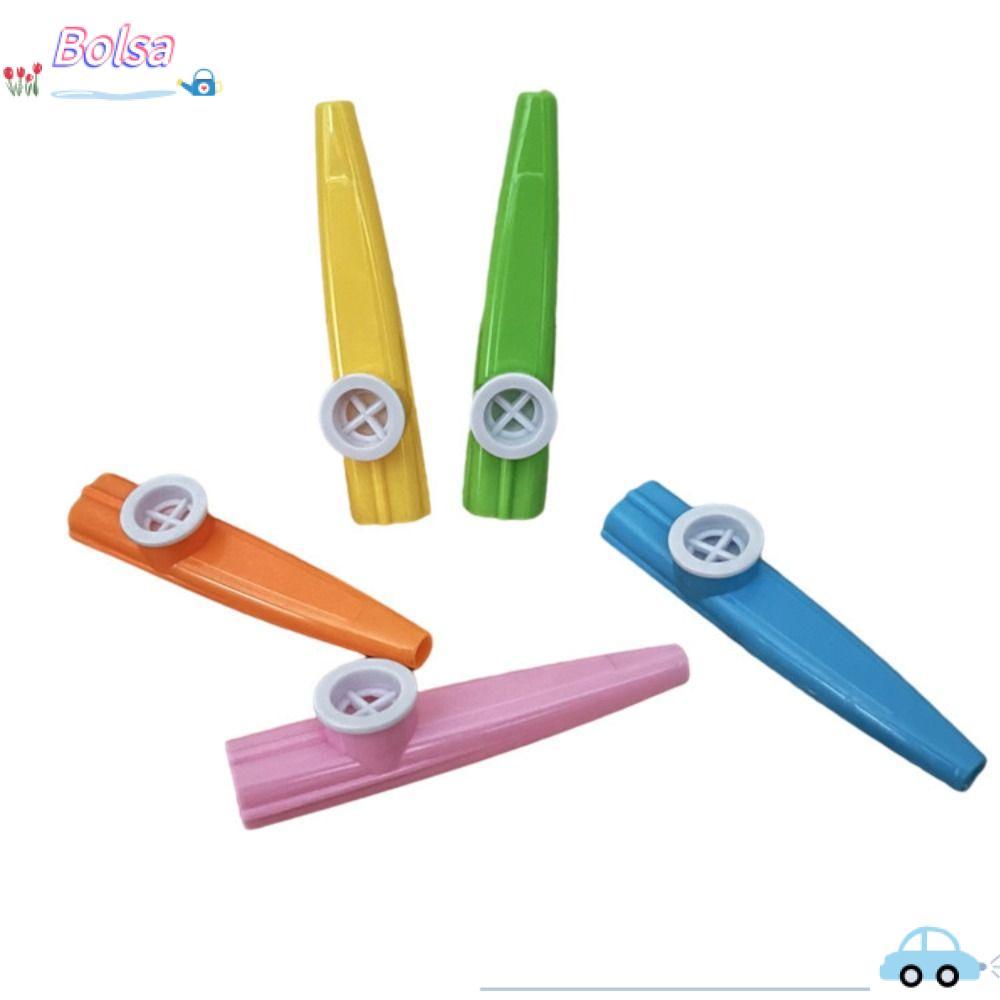 BOLSA Kazoo, 1/5/10PCS ขลุ่ย Kazoo พลาสติก, นกหวีดคุณภาพสูง British Joyful เครื่องดนตรี Party