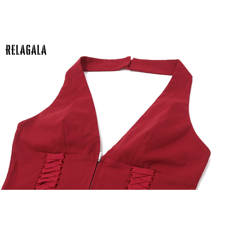 RELAGALA เสื้อชั้นในสตรีแบบจุ่มเอวสไตล์เซ็กซี่ แฟชั่นสีทึบปี 2025 — صورة 8