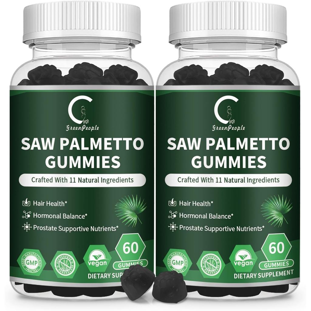 GPGP GreenPeople Saw Palmetto สําหรับผู้หญิงและผู้ชาย - อาหารเสริมต่อมลูกหมากสําหรับผู้ชาย, สารสกัดต