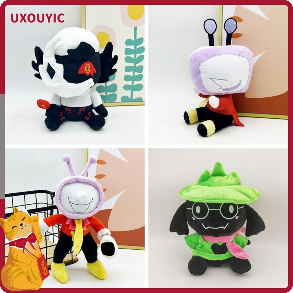 UXOUYIC อะนิเมะตุ๊กตาของเล่น, Plush/PP ผ้าฝ้ายการ์ตูน Jevil Deltarune ตุ๊กตา Plush, Kawaii นุ่ม Plus