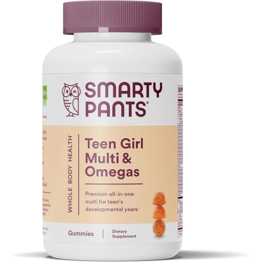 ArtyPants Teen Girl Multivitamin Gummies: ga 3 Fish Oil (EPA/DHA), Vitamin C, D3, B12, Vitamin A, K 