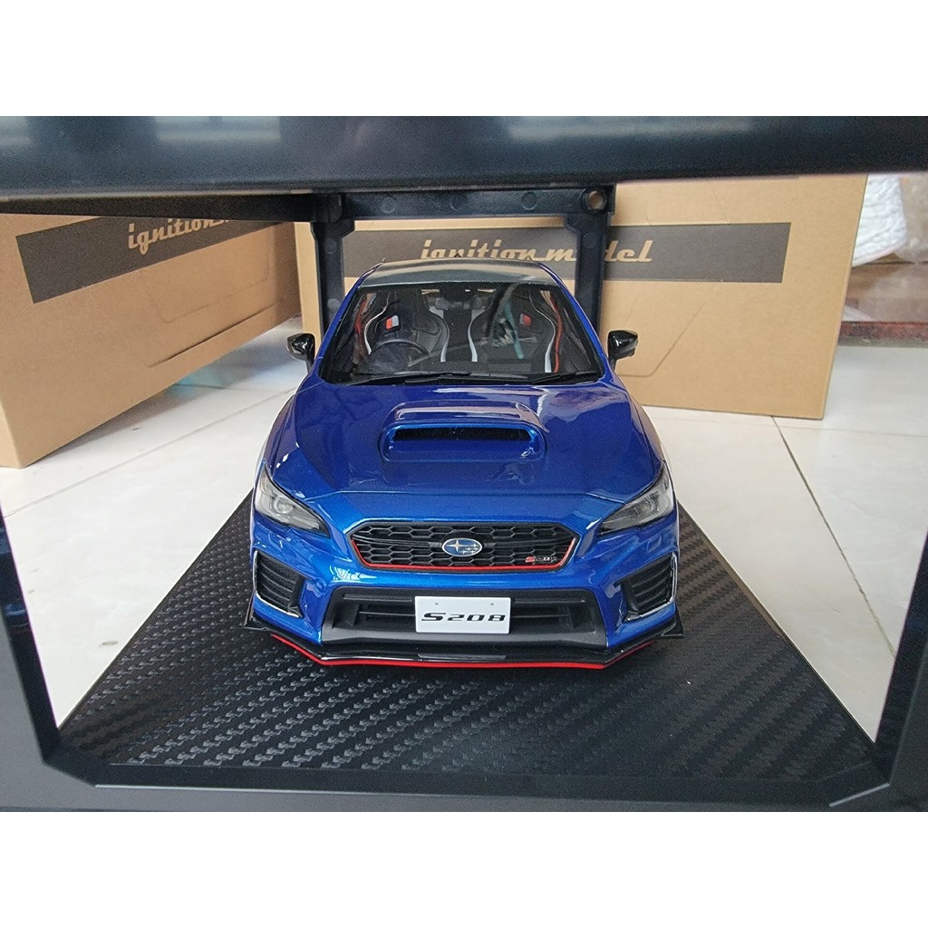 รุ่นจุดระเบิด 1/18 sti s208 Subaru Tension Blue jdm Style Car model ig 1/18 Original Pack ยี่ห้อใหม่