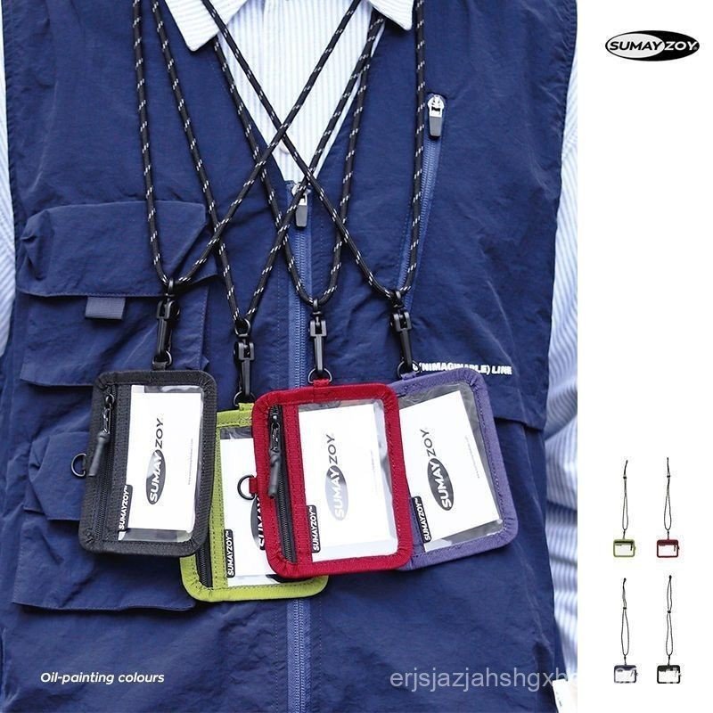 Sumeisoy Work Permit Holder Work Permit Multi-Card Slot ที่ไม่ซ้ํากัน Campus Bus ID Holder กระเป๋าแข