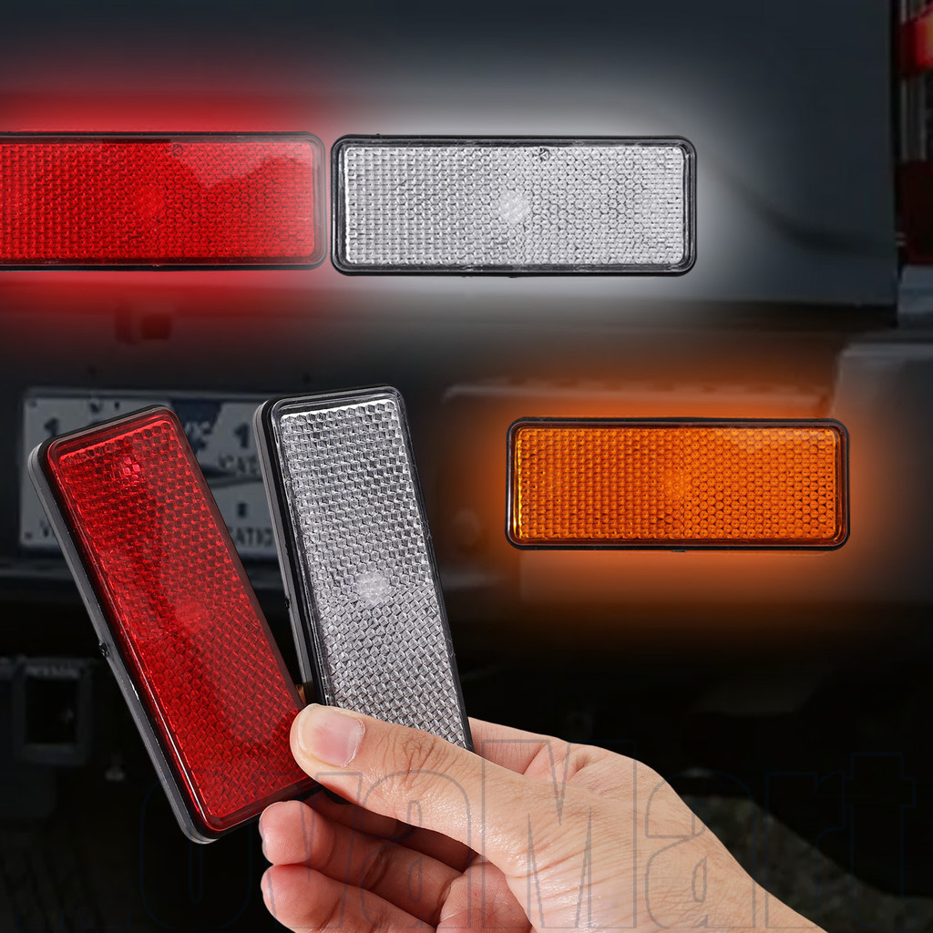 All-ยานพาหนะสะท้อนแสง Mudguard Kit สําหรับรถจักรยานยนต์จักรยานรถ Trailer, M5 สกรู Dual Purpose Splash Guard & Night Safety Enhancer พร้อมวัสดุ PP