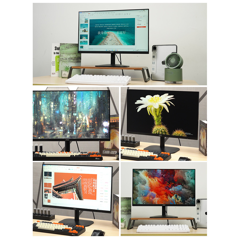 Self-Operated AOC27 นิ้ว 100Hz คอมพิวเตอร์เดสก์ท็อปจอแสดงผล LCD 27B2HM2 โน้ตบุ๊คหน้าจอภายนอก 24