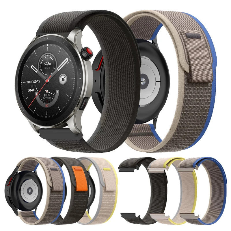 สายรัดไนลอนระบายอากาศสําหรับ Honor Watch 5 Pro 4Pro GS Pro GS4 GS3 สายกีฬา 22 มม.สร้อยข้อมือ