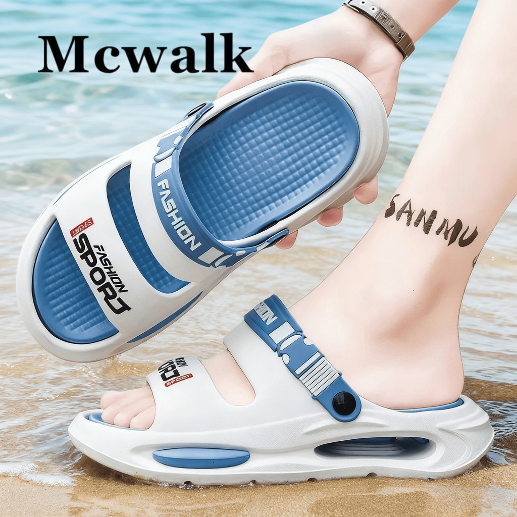 MCWALK|ผู้ชาย รองเท้าแตะ |EVA|น้ำหนักเบากันกลิ่น|สำหรับคนขับ|ทนทานเงียบไม่ลื่น