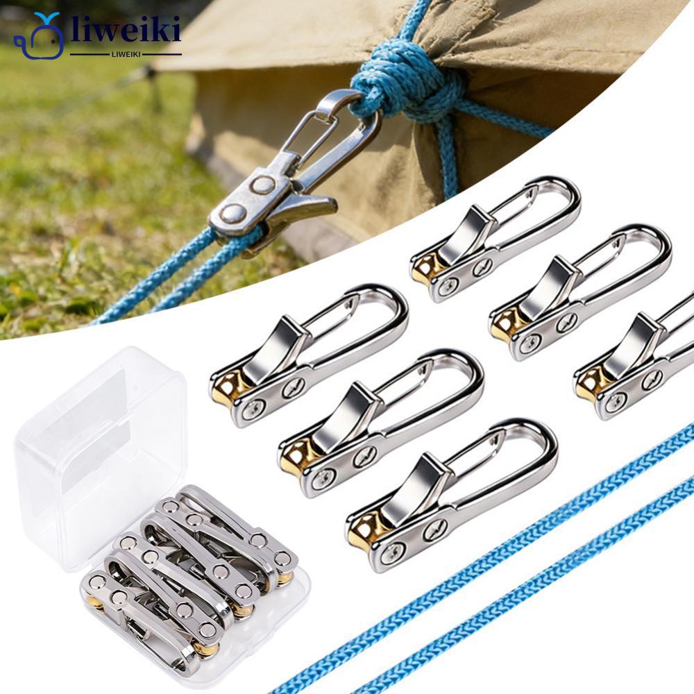 LIWEKI 1 ชุดมัลติฟังก์ชั่เชือกกระชับ Quick Tie-Down Fixer Tensioner สําหรับเต็นท์ตั้งแคมป์กลางแจ้งแล