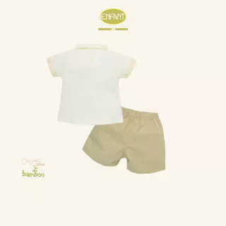 ENFANT ชุดเสื้อแขนสั้น กางเกงขาสั้น ลายม้าโยกสุดคิวท์ ER1S51