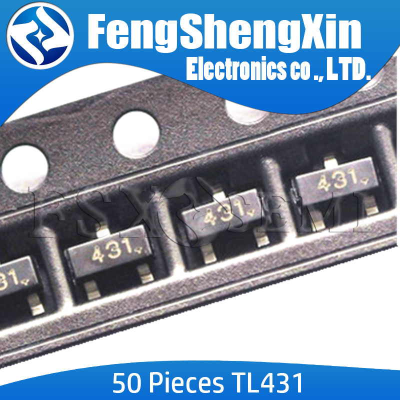 50PCS TL431 TL431A SOT-23 431 SMD ใหม่เอี่ยม