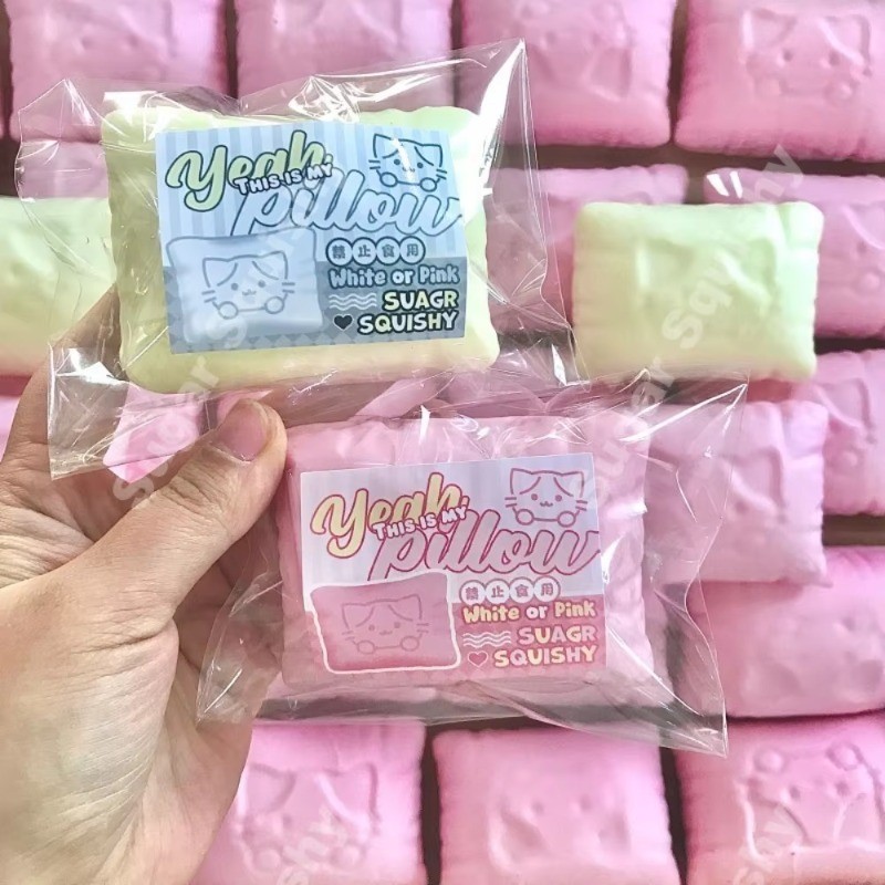 Squishy หมอนแมวจําลองบีบของเล่นนุ่มความเครียดบรรเทาช้า Rising Sensory Fidget สําหรับความวิตกกังวล ADHD ออทิสติกของขวัญสําหรับเด็ก
