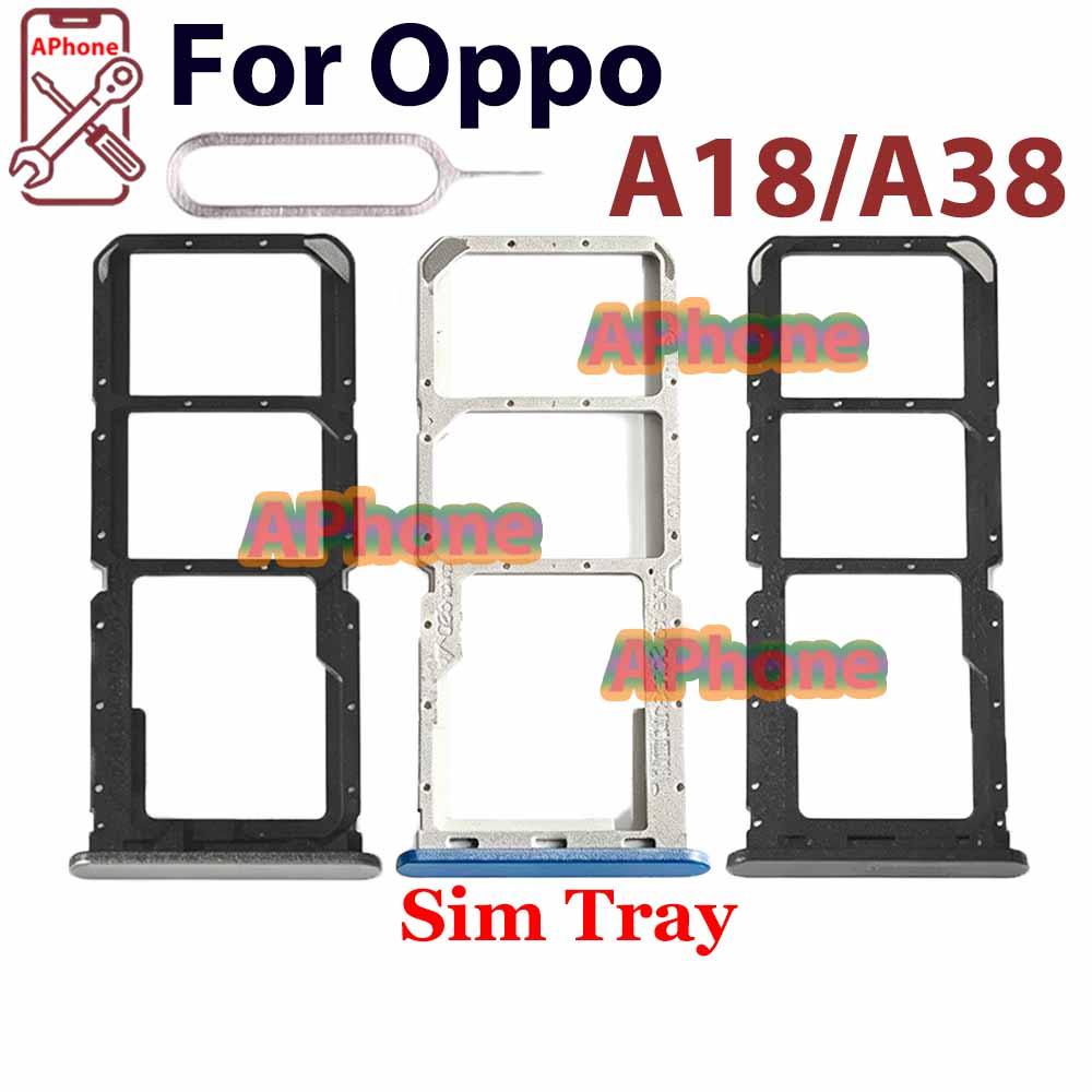 สําหรับ OPPO A18 CPH2591 A38 CPH2579 ช่องถาดซิมการ์ด